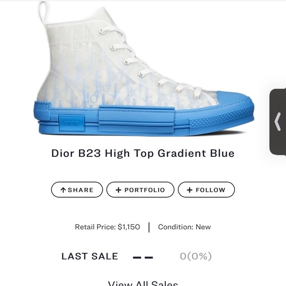dior b23 high top blue - Picture 1 of 1